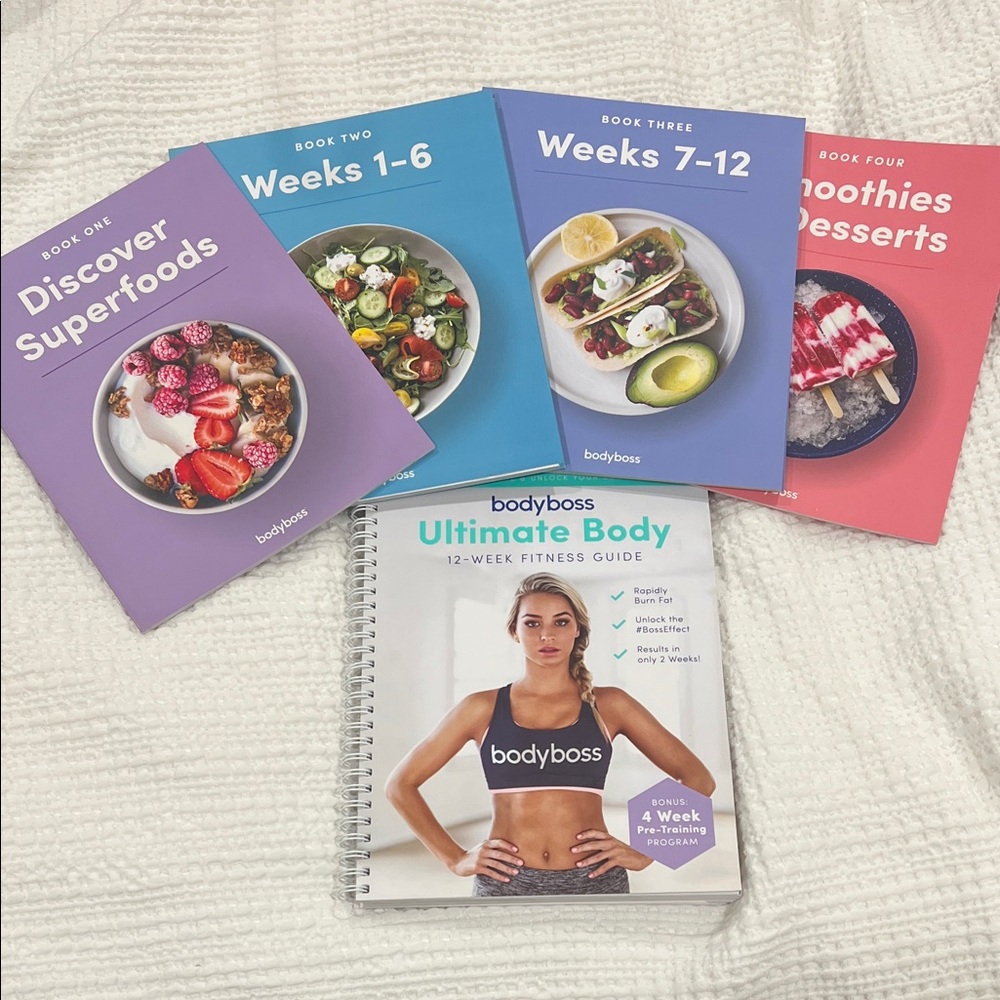 Ultimate Body Fitness Guide Set - Purple, Blue, Pink Covers